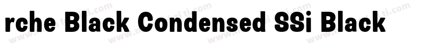 rche Black Condensed SSi Black Cond字体转换